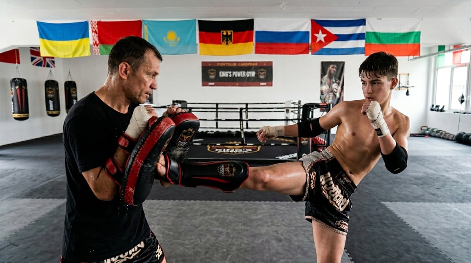 Pratzentraining mit Trainer bei King's Power Langenau